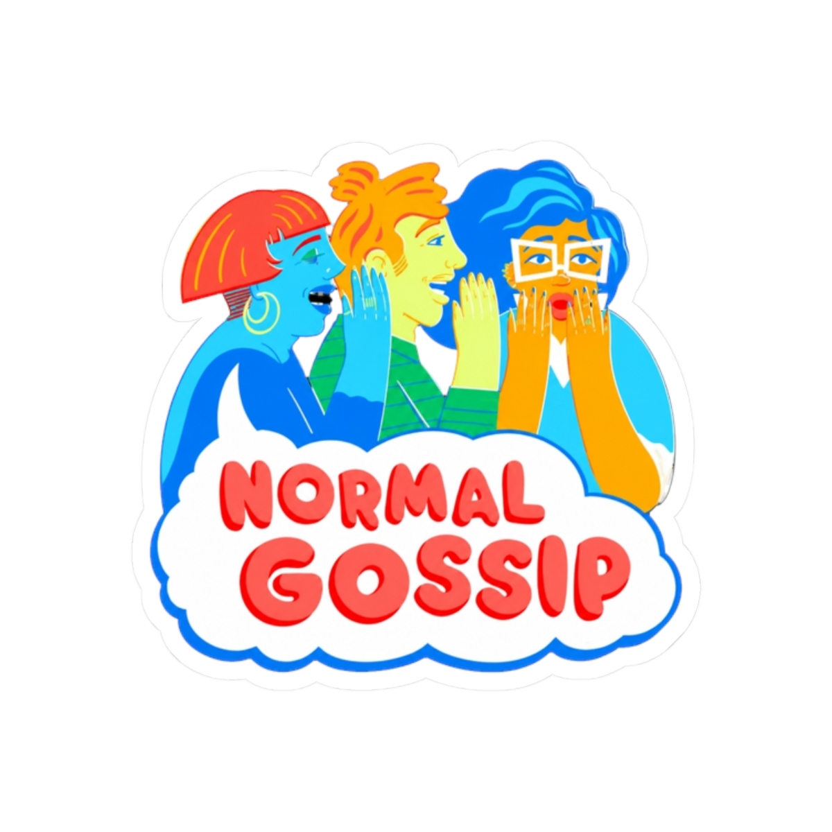 Normal Gossip 2 Sticker - alternate angle 3, merchandise